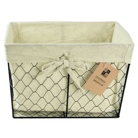 Cesto 15x18x23 cm Ángela beige natural Decoexpress.