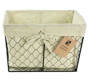 Cesto 15x18x23 cm Ángela beige natural Decoexpress.