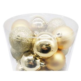 Esfera navidad 6 cm gold 36 unidades