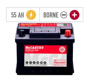 Batería 55AH 315CCA derecho MF55530 McCarthy