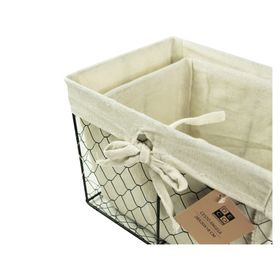 Cesto 20x33x46 cm Ángela beige natural Decoexpress.