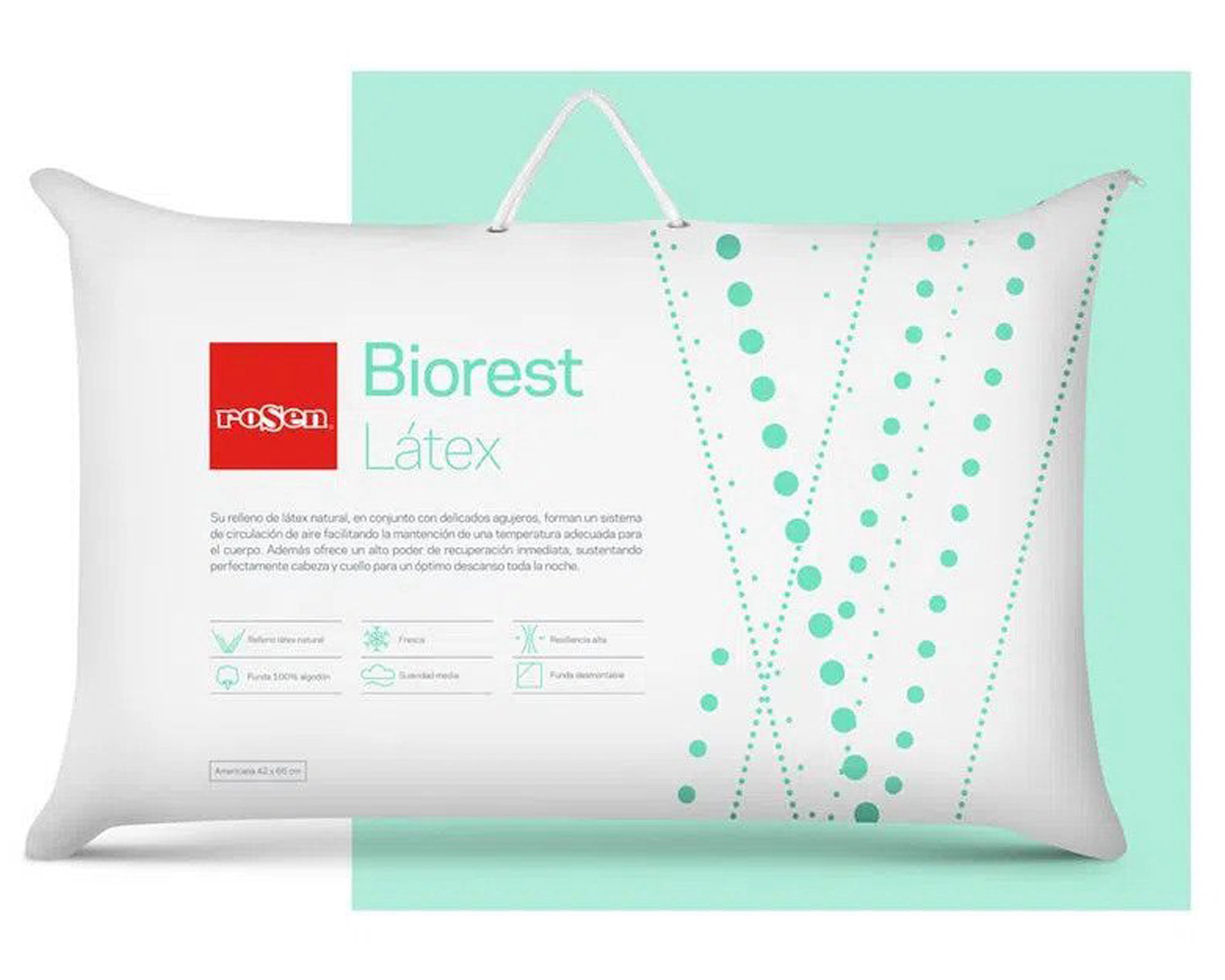 Rosen Almohada 42x66 cm Biorest Rosen