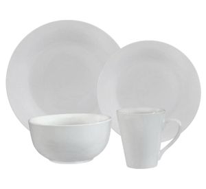 Vajilla 16 piezas blanco Cotidiana