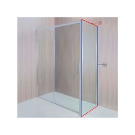 Mampara Side Panel corredera perfil cromado 190x70x3.5 cm