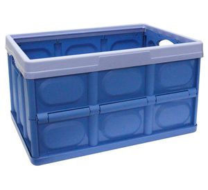 Caja plegable 48 litros azul Cotidiana