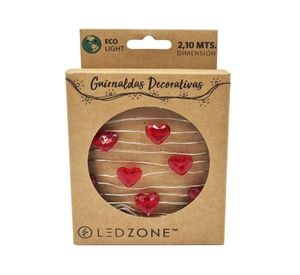 Guirnalda decorativa 20L 210 cm Corazón Ledzone