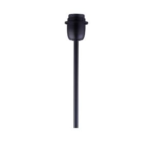 Base ampolleta pie 1L E27 negro Abitare