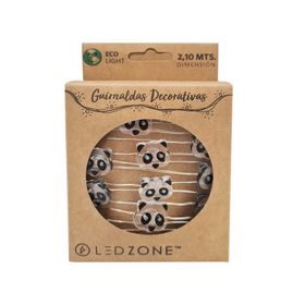 Luz decorativa Led guirnalda Panda luz cálida 210 cm