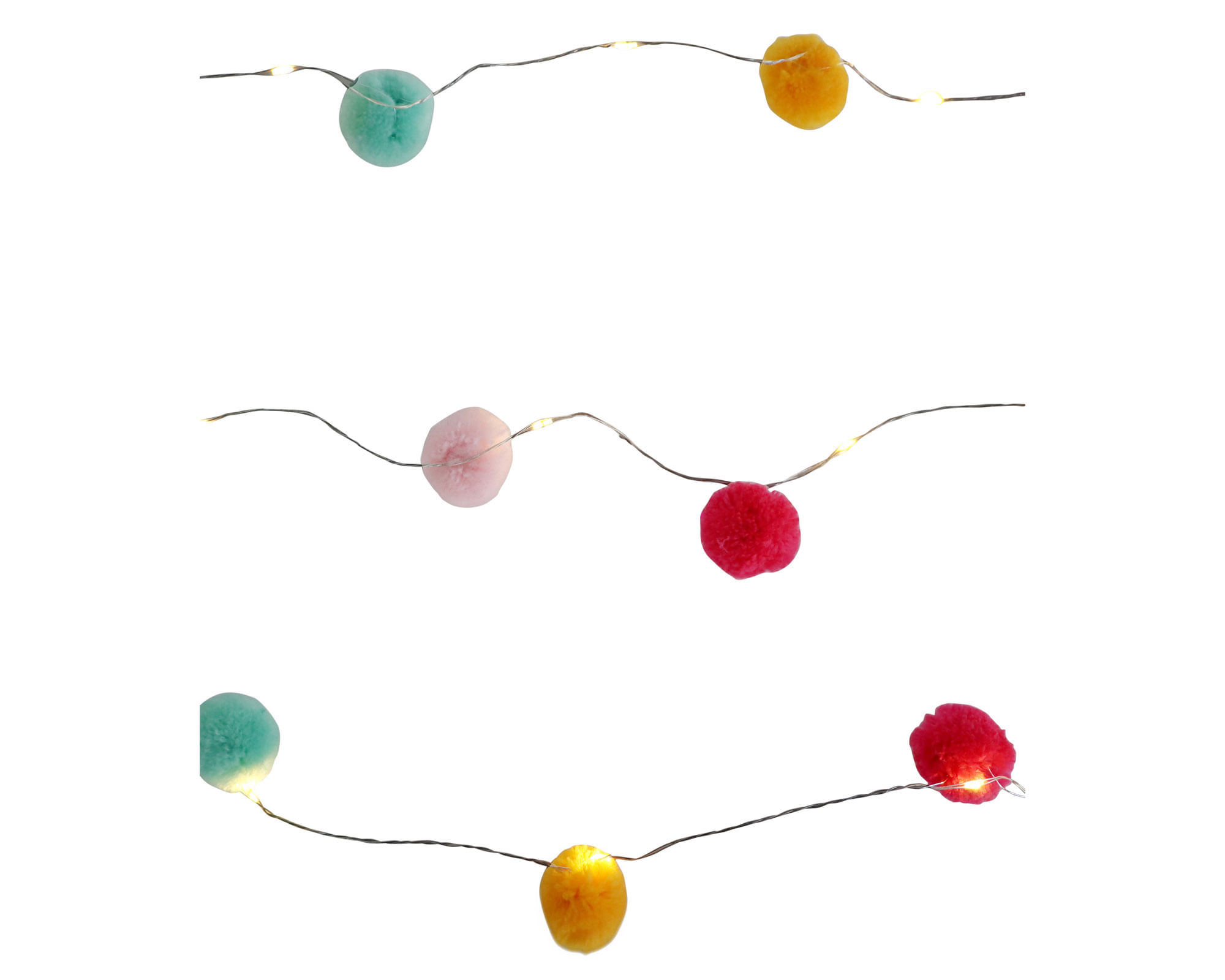 Guirnalda LED 20L Pom pom a $1.990