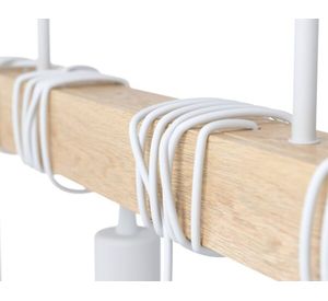 Lámpara colgar 4L E27 Townshend blanco Eglo