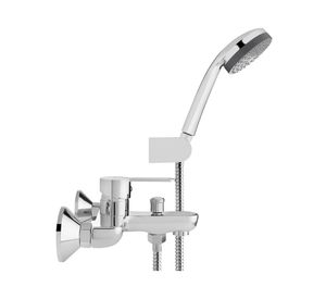 Combinación tina ducha Arona cromo Stretto.