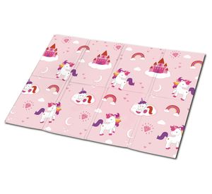 Alfombra plegable 90x120 cm Unicornio Cotidiana