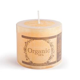 Vela aromática 6x6 cm coco/vainilla Organic Spa.