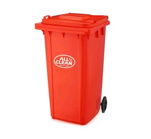 Basurero 120 litros rojo All clean