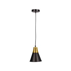 Lámpara colgar 1L E27 Cecile negro Abitare