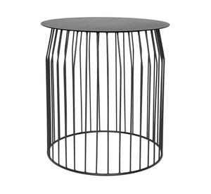 Mesa lateral 48 cm Wire negro Form Design