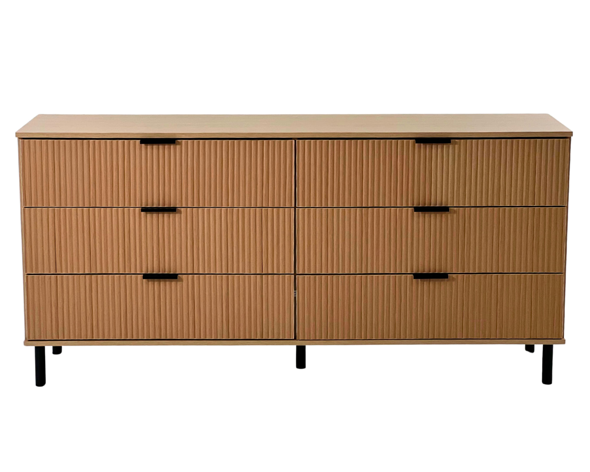 M+Design Cómoda Agra natural 6 cajones