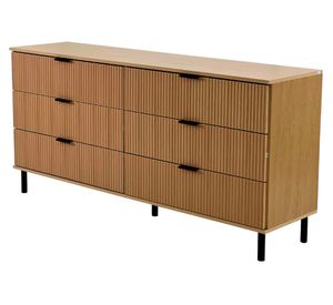 Cómoda Agra natural 6 cajones