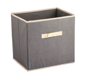 Caja plegable tela gris Cotidiana