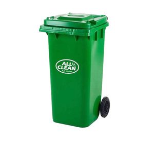 Basurero 120 litros verde All clean