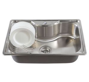 Lavaplatos Acqua 1C gris 22x75x48.5 cm + desagüe + canasto