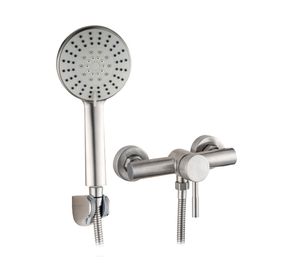 Monomando ducha 24.5x18 cm Stal gris Duschy