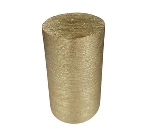 Vela Pilar dorado metálico