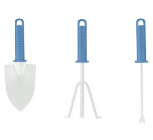 Herramienta jardín Capri azul 3 piezas