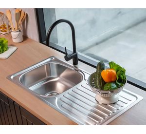 Lavaplatos Urban single gris 17x86x43.5 cm