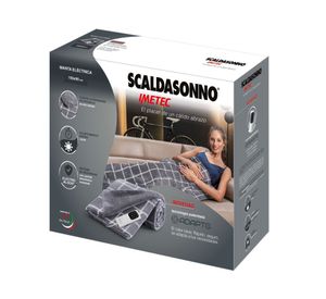 Manta eléctrica 95x150 cm gris Scaldasonno