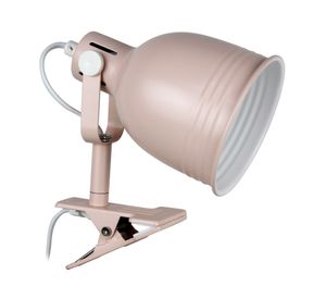 Lámpara de escritorio pinza 1L E14 Porto rosado Ledzone