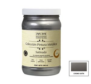 Esmalte al agua 946 ml Modern Masters cromo satín satín Rust-Oleum