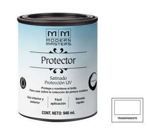 Esmalte al agua 946ml Modern Masters transparente satín Rust Oleum