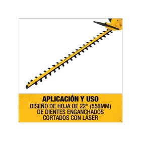 Cortasetos Brushless 22" 20V