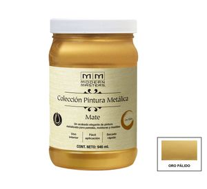 Esmalte al agua 946ml Modern Masters oro pálido mate Rust Oleum
