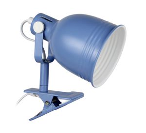 Lámpara de escritorio pinza 1L E14 Porto azul Ledzone