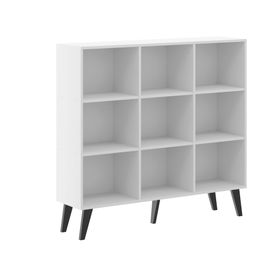 Librero Retro 0655 blanco 9 espacios