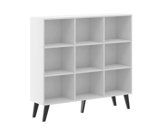 Librero Retro 0655 blanco 9 espacios