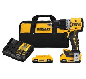 Kit taladro percutor DCD805D2-B2 20V 13 mm + 2 baterías 2.0 Ah + cargador + bolso