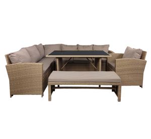 Set terraza 8 personas Esperanza caramelo El Barco