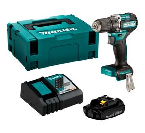 Taladro atornillador inalámbrico 13 mm 18V + 1 batería 1.5 Ah + cargador + maleta