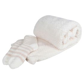 Set manta + calcetas crudo