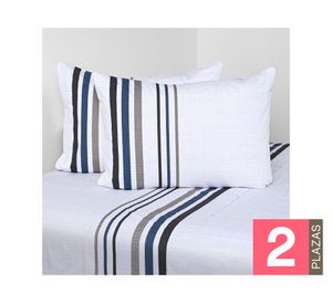 Juego sábanas 2 plazas 200H Stone diseño