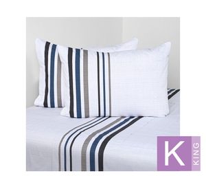 Juego sábanas king 200H Stone diseño