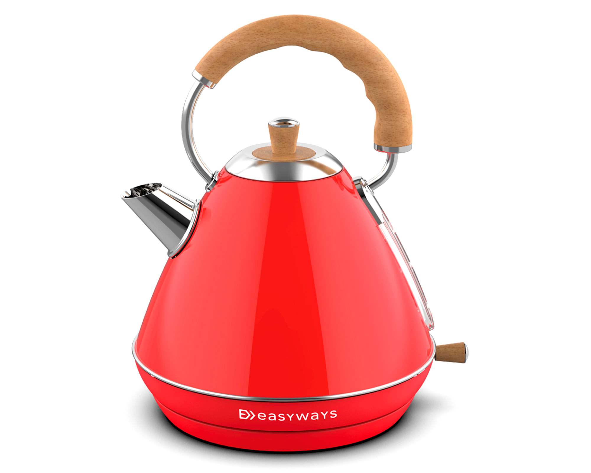 EasyWays Hervidor Design rojo brillante 1.7 lt
