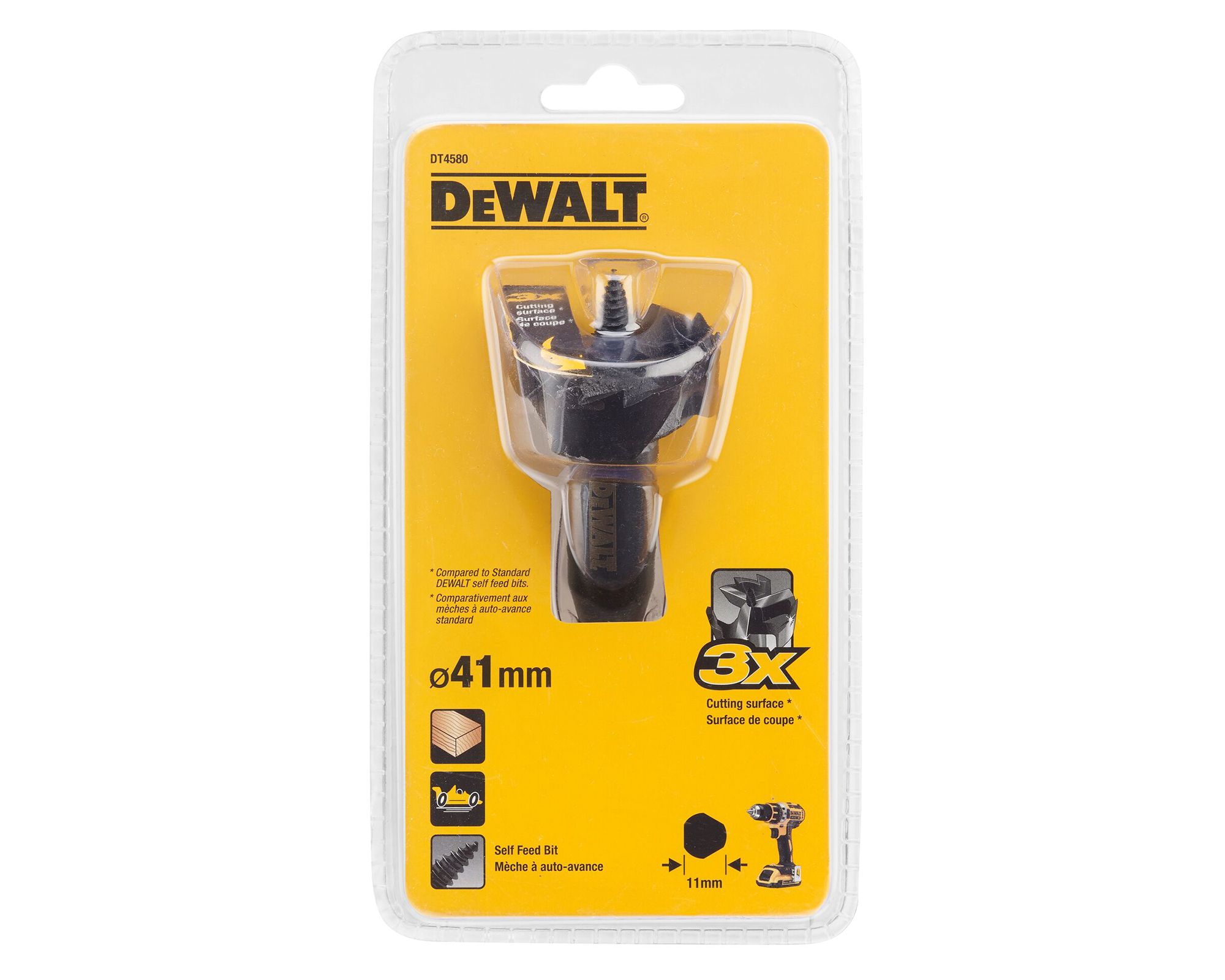 Broca auto perforante madera 41 mm DT4580-QZ