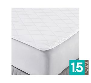 Cubrecolchón Tencel blanco 1.5 plazas