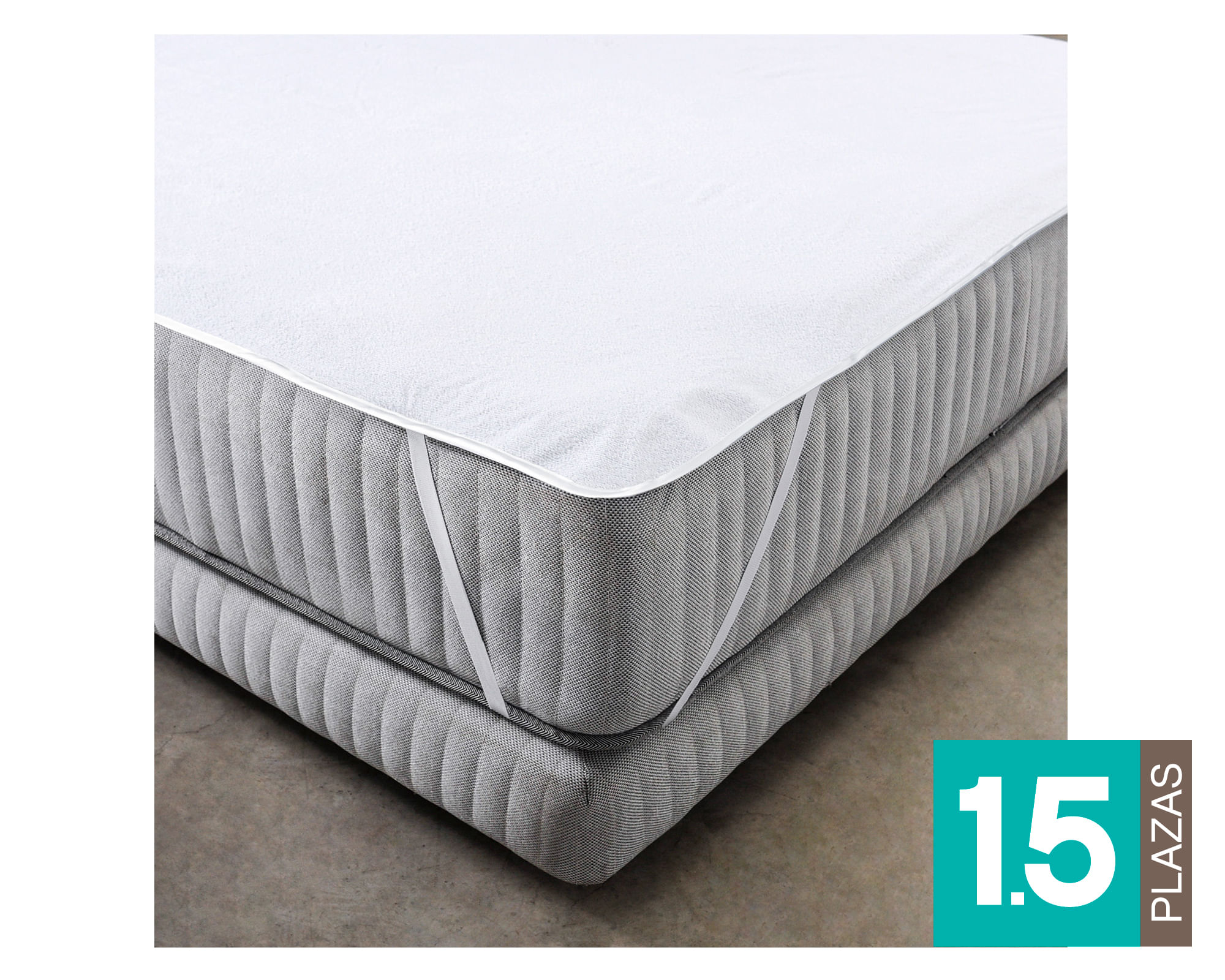Cannon Cubrecolchón Terry Waterproof blanco 1.5 plazas