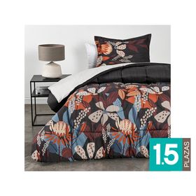 Plumón microfibra Branch diseño 1.5 plazas