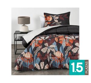 Plumón microfibra Branch diseño 1.5 plazas